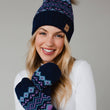 Load image into Gallery viewer, P.A Co. - Blue Patterned Mittens