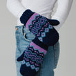 Load image into Gallery viewer, P.A Co. - Blue Patterned Mittens