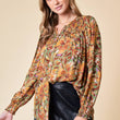 Load image into Gallery viewer, Blouse w/Smocked Detail