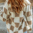 Load image into Gallery viewer, Lovesoft - Checked Sherpa Jacket