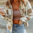 Load image into Gallery viewer, Lovesoft - Checked Sherpa Jacket