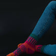 Load image into Gallery viewer, P.A Co. - Fuchsia Pattern Socks