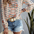 Load image into Gallery viewer, Graphic Pattern Blouse