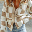 Load image into Gallery viewer, Lovesoft - Checked Sherpa Jacket