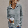 Load image into Gallery viewer, Half Zip Textured Pullover
