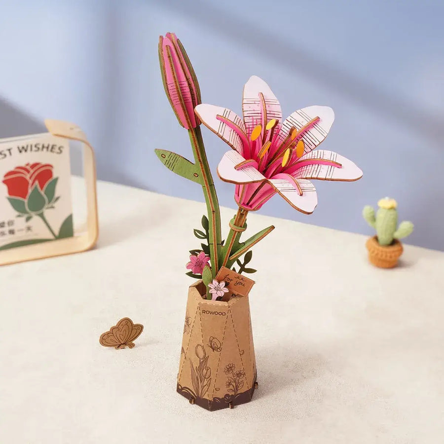 3D Puzzle: Pink Lilly