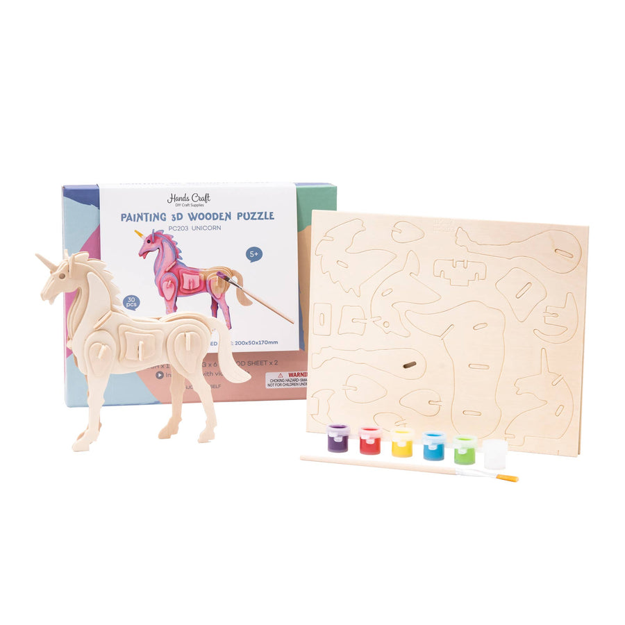 3D Puzzle & Paint: Unicorn