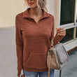 Load image into Gallery viewer, Half Zip Textured Pullover
