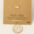 Load image into Gallery viewer, Gold Dipped Mountain Pendant Necklace
