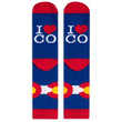 Load image into Gallery viewer, Lavley - I Heart CO Colorado Socks (Blue)
