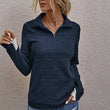 Load image into Gallery viewer, Half Zip Textured Pullover
