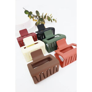 Matte Small Rectangle Hair Claw