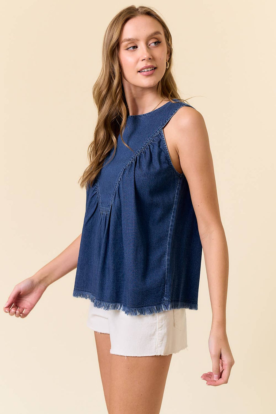 Tencel Chambray Swing Tank