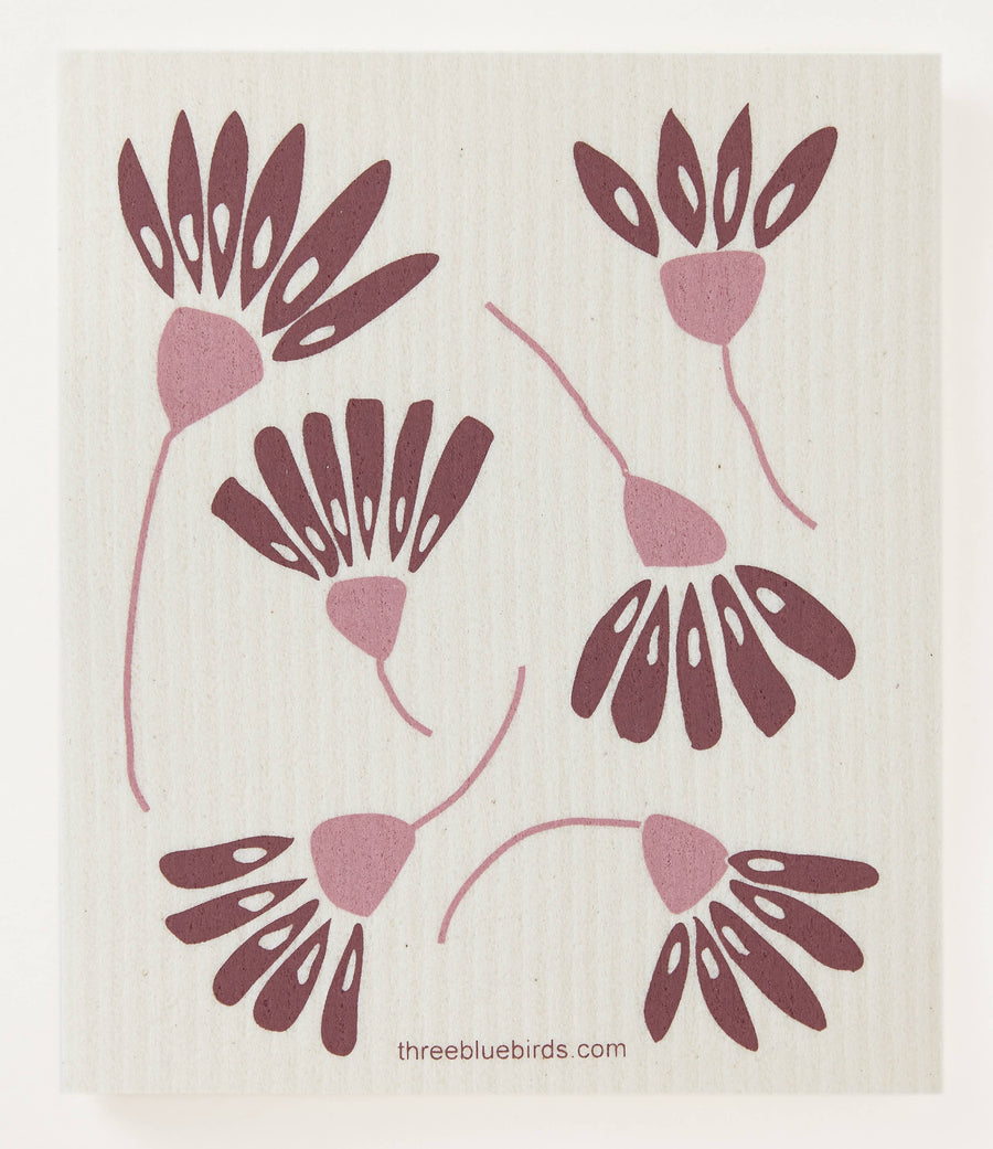 Swedish Dishcloths - Six Stems Rose