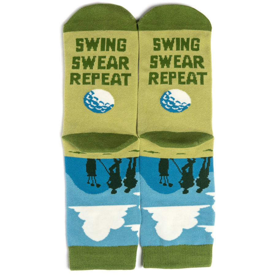 Lavley - Swing Swear Repeat Golf Socks