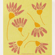 Load image into Gallery viewer, Swedish Dishcloths - Six Stems on Yellow
