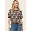 Load image into Gallery viewer, STACCATO - SS Floral Jersey Top
