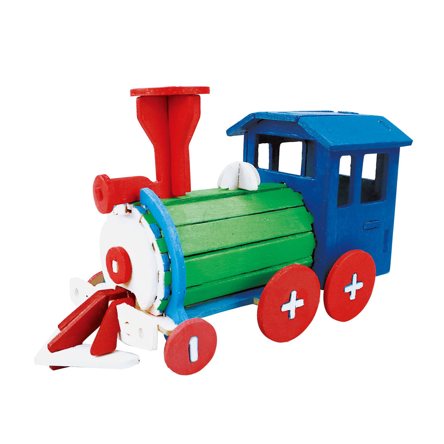 3D Puzzle & Paint: Locomotive