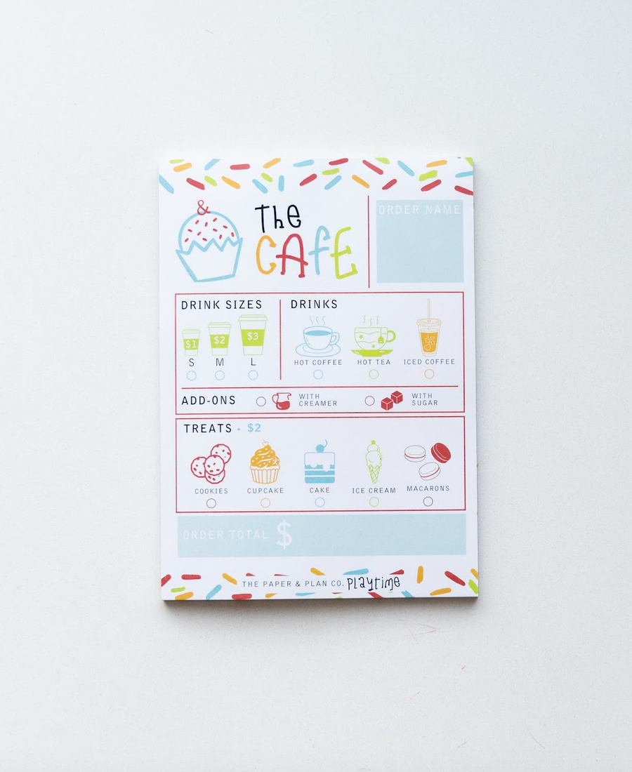 The Paper and Plan Co. - Cafe Playtime Pad