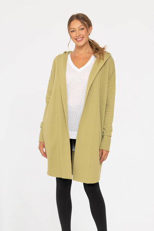 Open Front Hoodie Cardigan