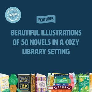 Chronicle Books - 50 Must-Read Books of the World Bucket List 1000 pc Puzzle