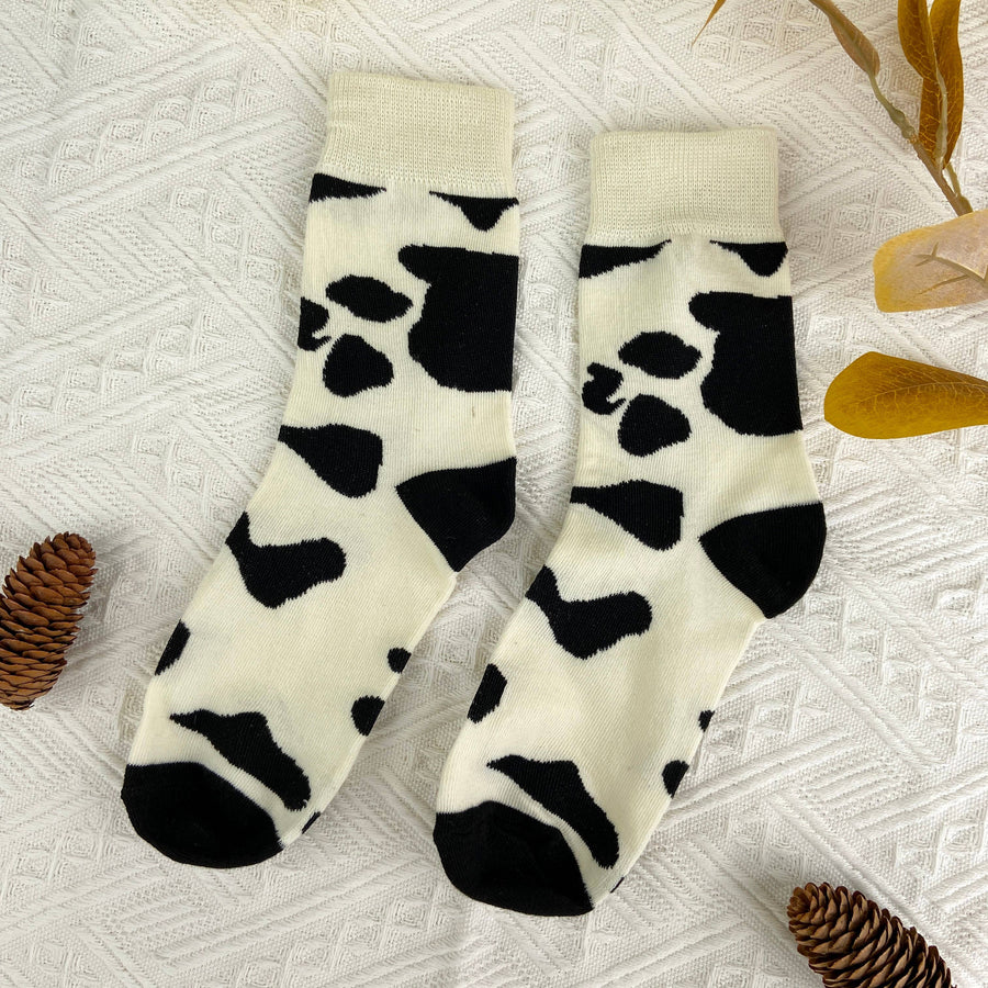 Trendy cow socks