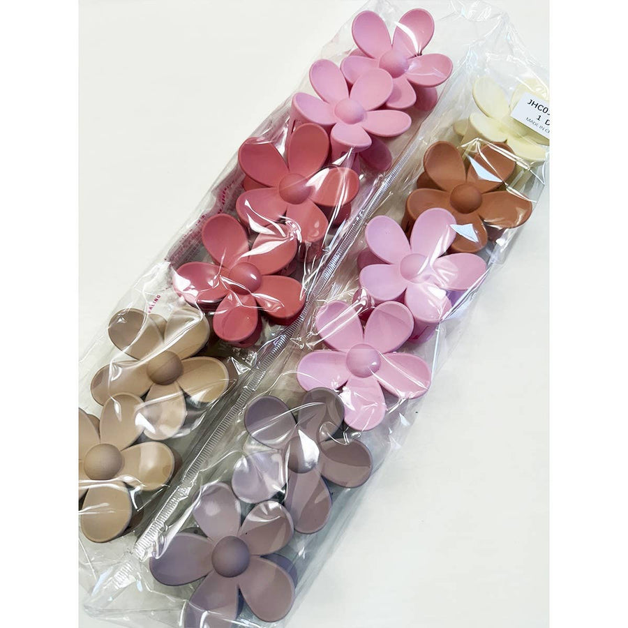 Matte Daisy Hair Clips