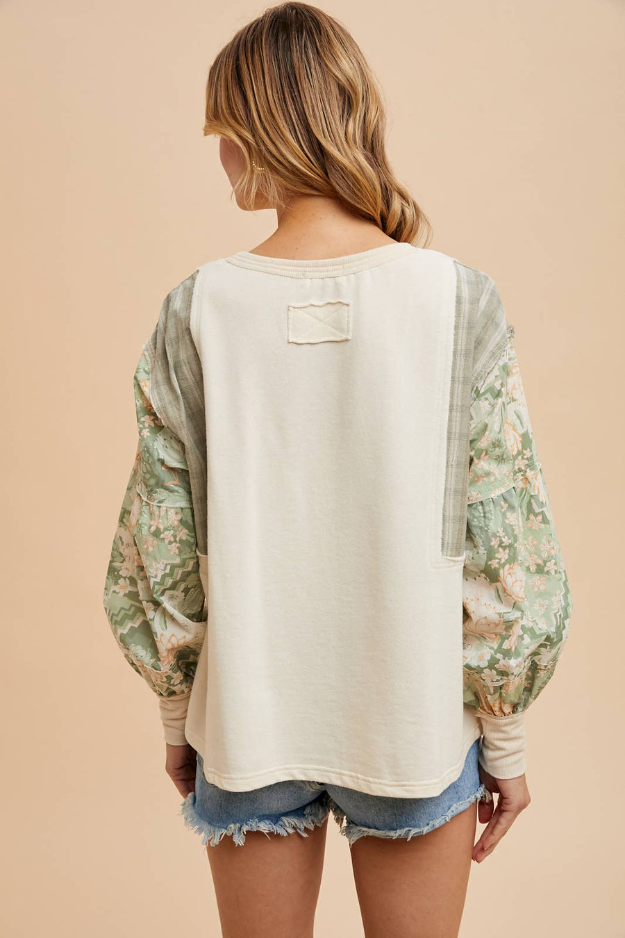 French Terry Spliced Top