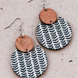 Load image into Gallery viewer, Mia - Chic Printed Cork Dangle Earrings - 6837
