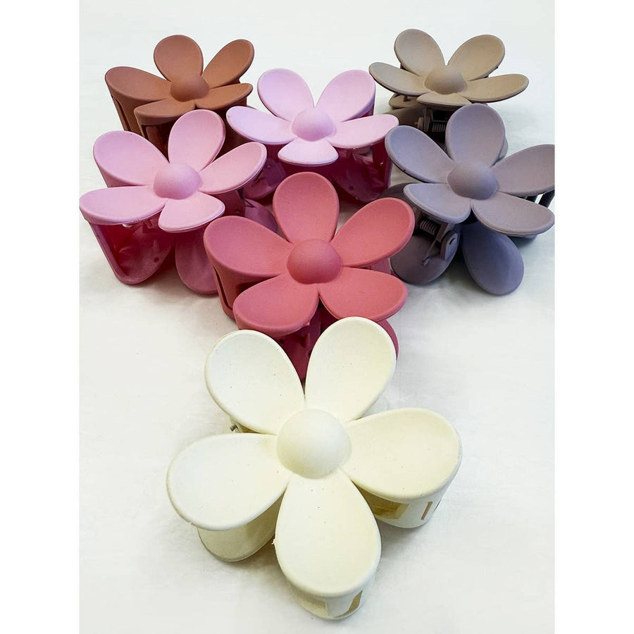 Matte Daisy Hair Clips