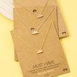 Load image into Gallery viewer, Gold Dipped Mountain Pendant Necklace
