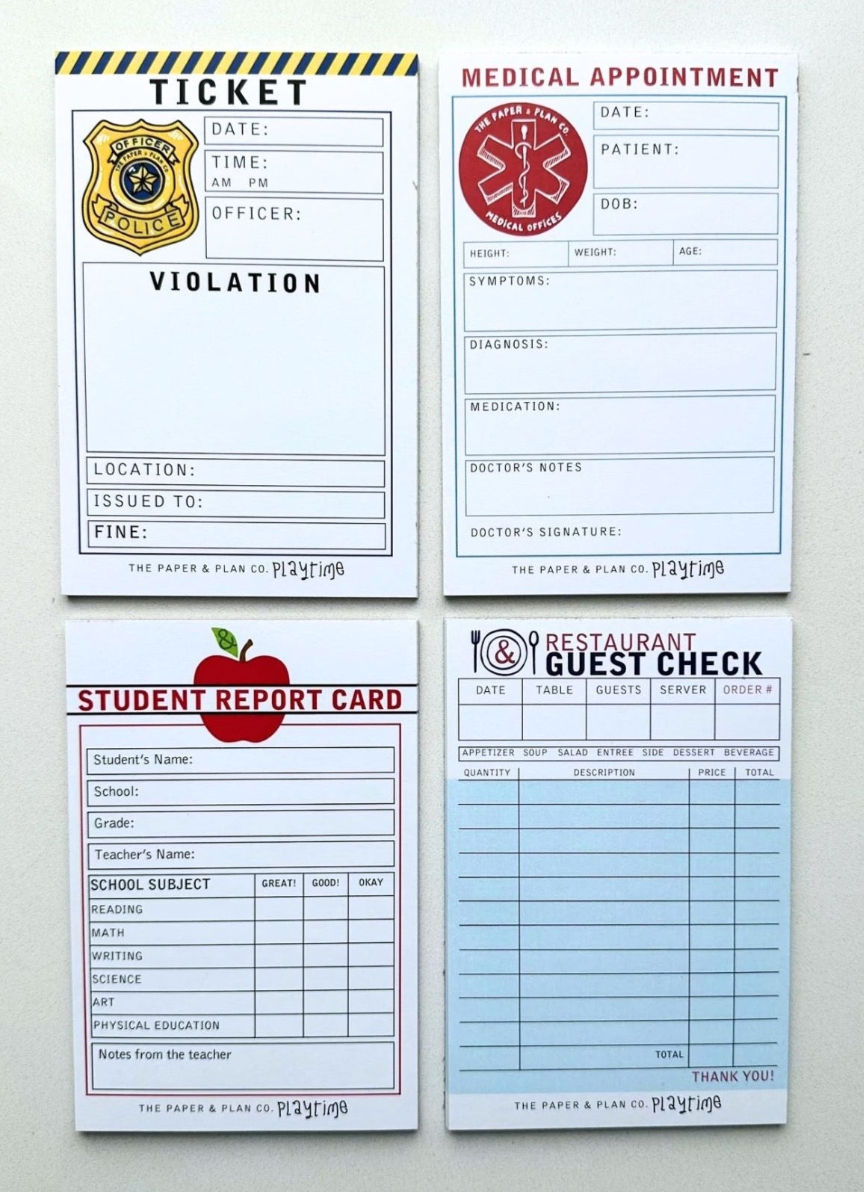 The Paper and Plan Co. - Playtime Pads