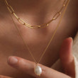 Load image into Gallery viewer, Mia Accessories - 18K Gold Waterproof Stainless Steel Pearl Necklace
