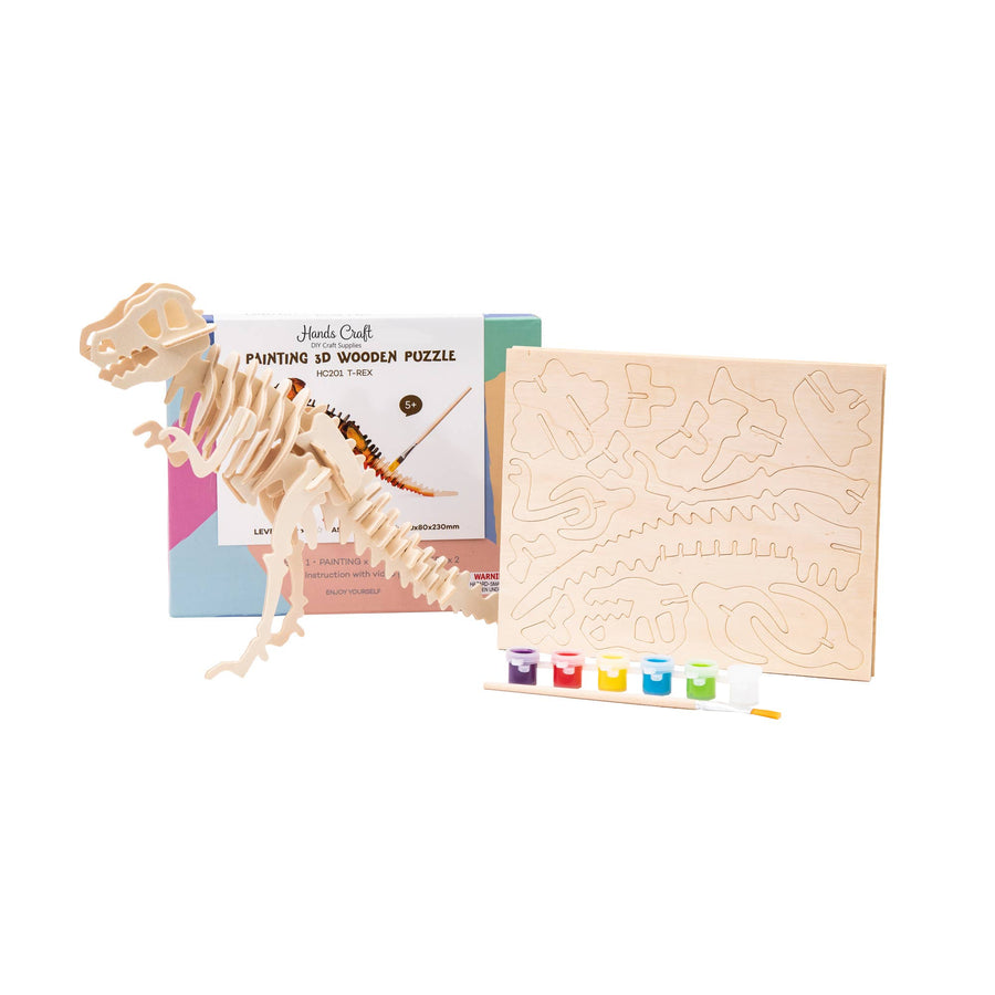 3D Puzzle & Paint: T-Rex