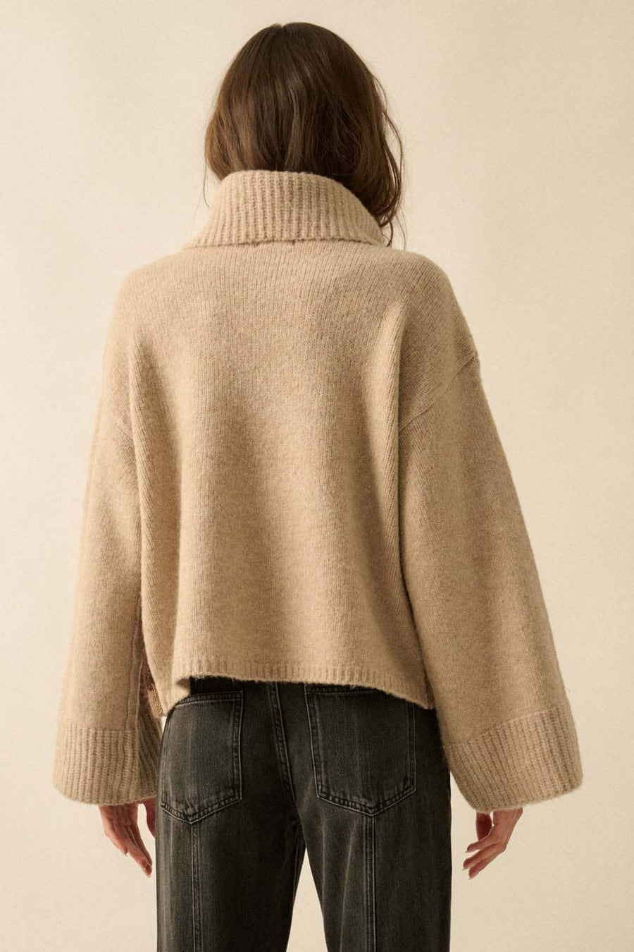 Mountains Jacquard Turtleneck Sweater