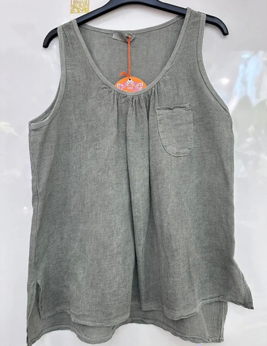 Isla Tank with Pocket