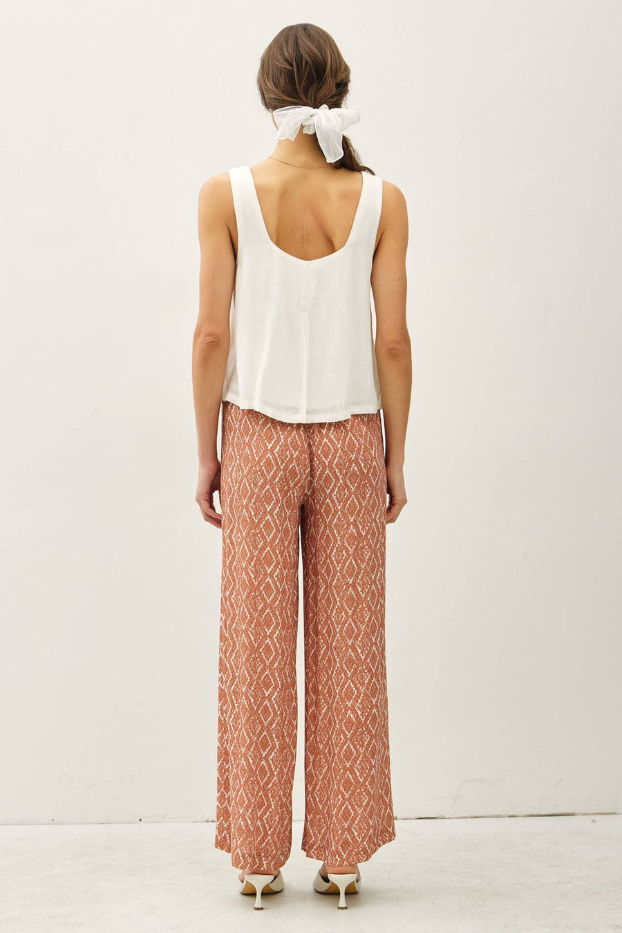 Breezy Wide Leg Printed Pant
