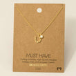 Load image into Gallery viewer, Horse Shoe And Cz Charm Necklace

