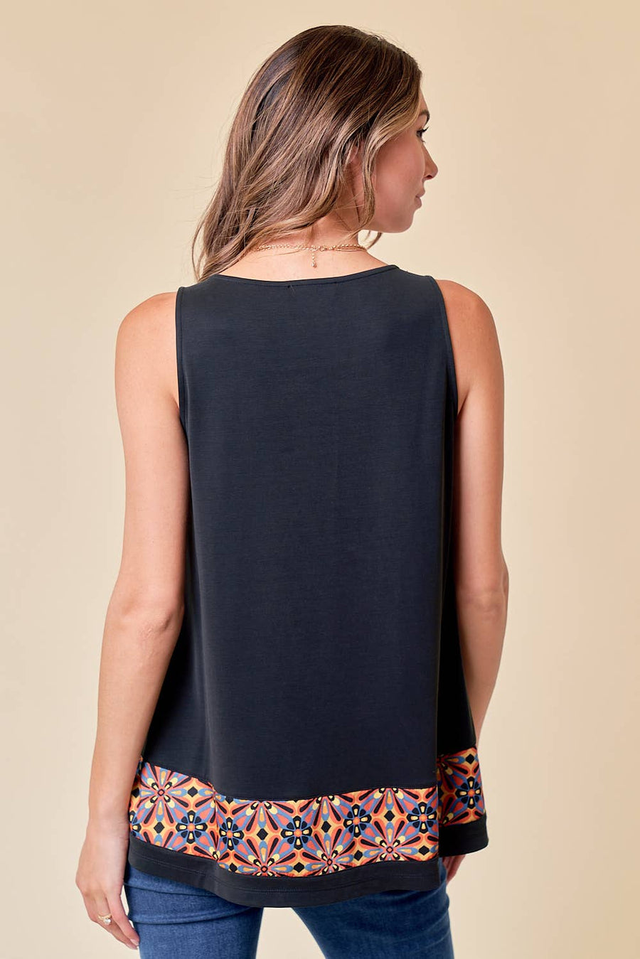 Printed Stripe Top