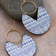 Load image into Gallery viewer, Mia - Painted Wood Drop Earrings
