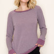 Load image into Gallery viewer, Raglan Sleeve Stripe Terry Top

