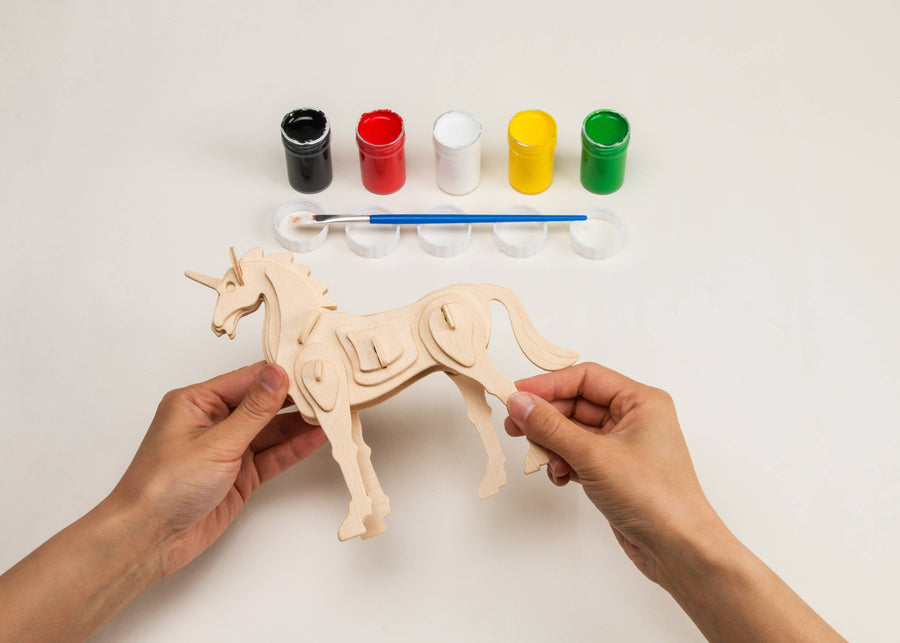 3D Puzzle & Paint: Unicorn