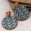 Load image into Gallery viewer, Mia - Wood Drop Earrings 6834
