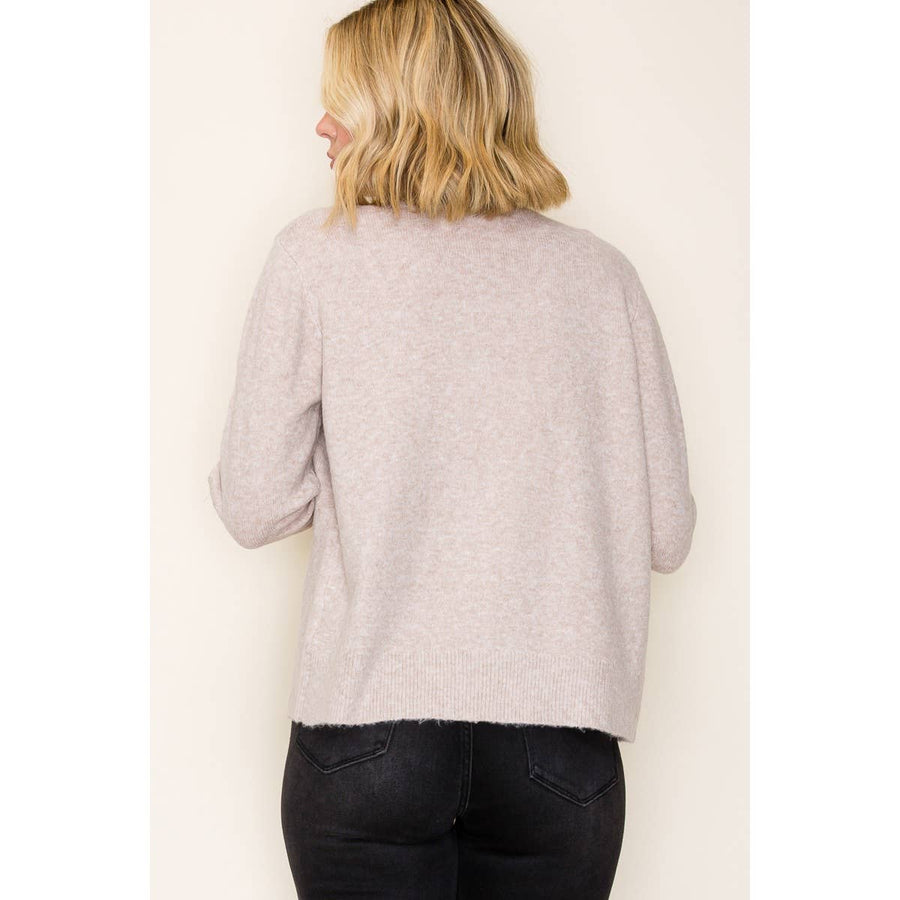 Ruffle Finished Sweater Cardi