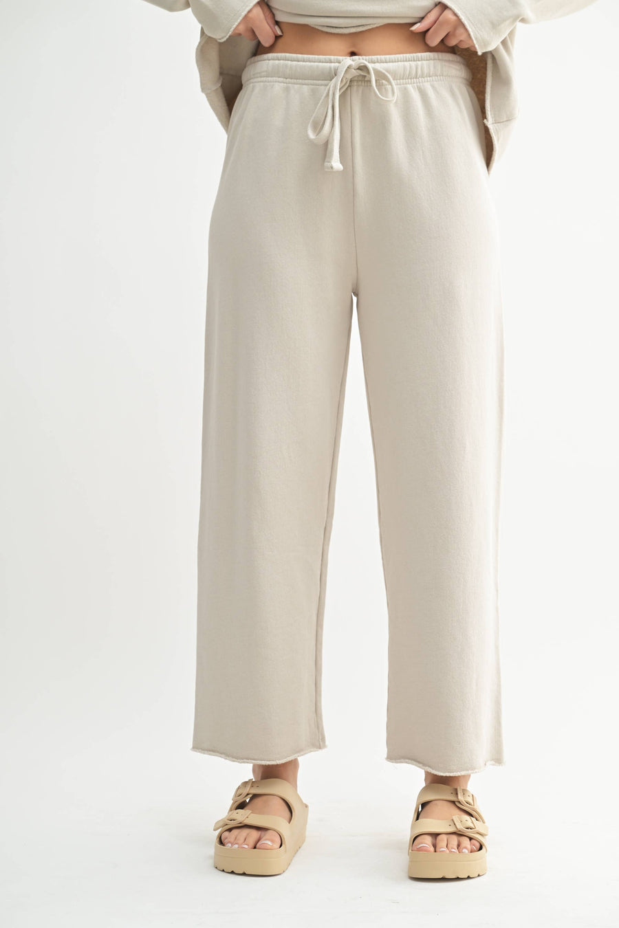 Malibu Wide-Leg Fleece Pants
