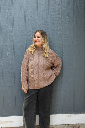 Braided sweater