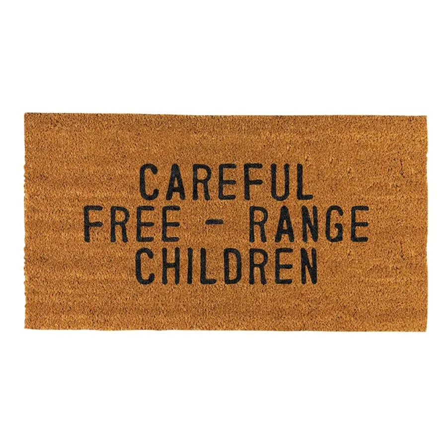 Doormat - free range children