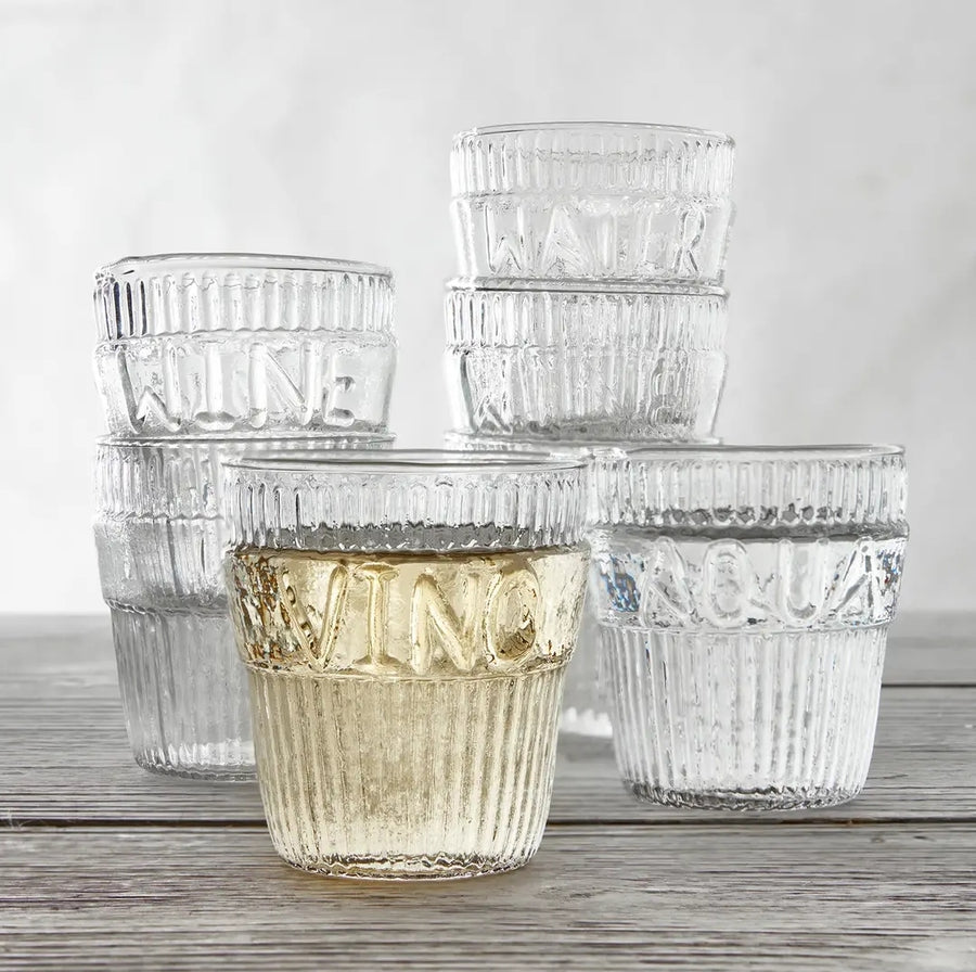 Wine/Vino glass set of 4