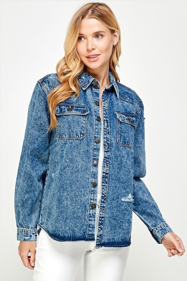 Denim Shacket