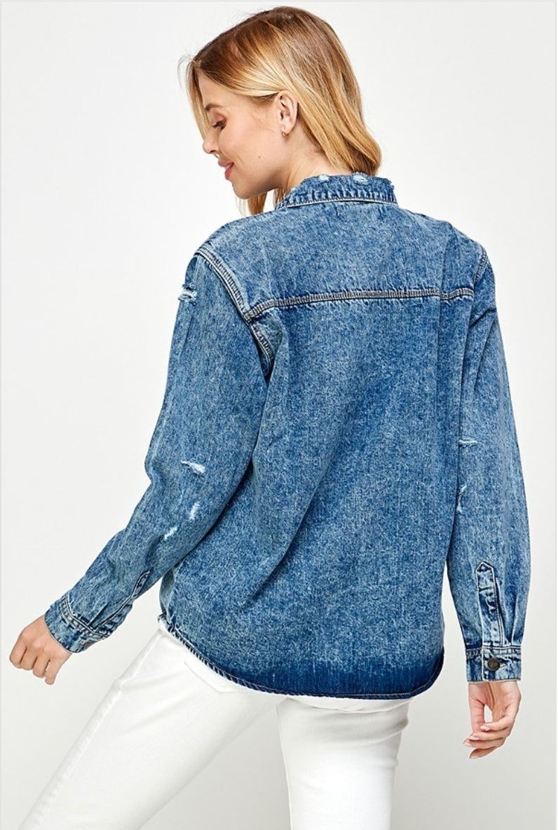 Denim Shacket